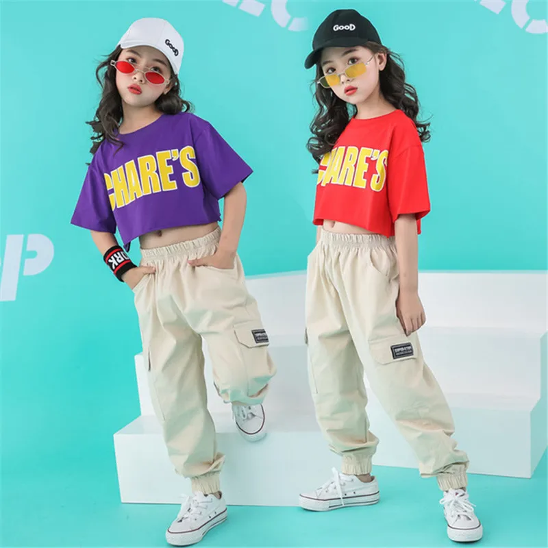Детская крутая одежда в стиле хип хоп повседневные штаны для бега укороченная