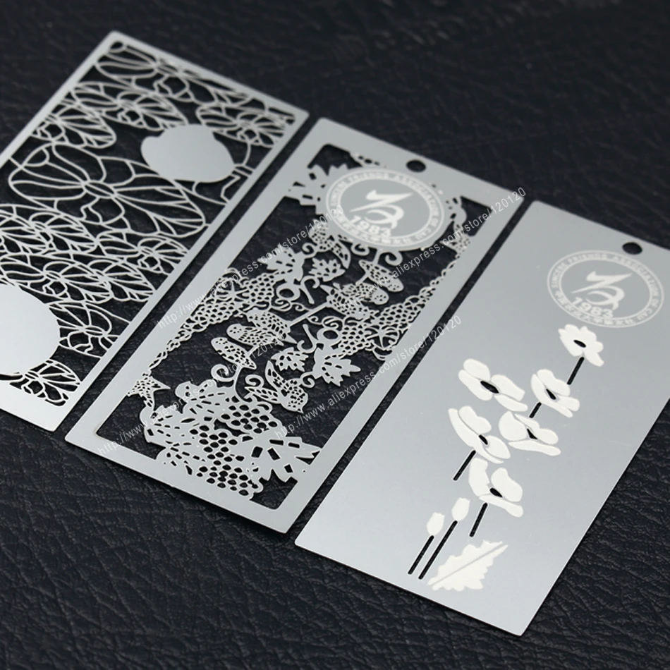 Personalized bump-map cutout quality electrophoretic black stainless steel business metal card