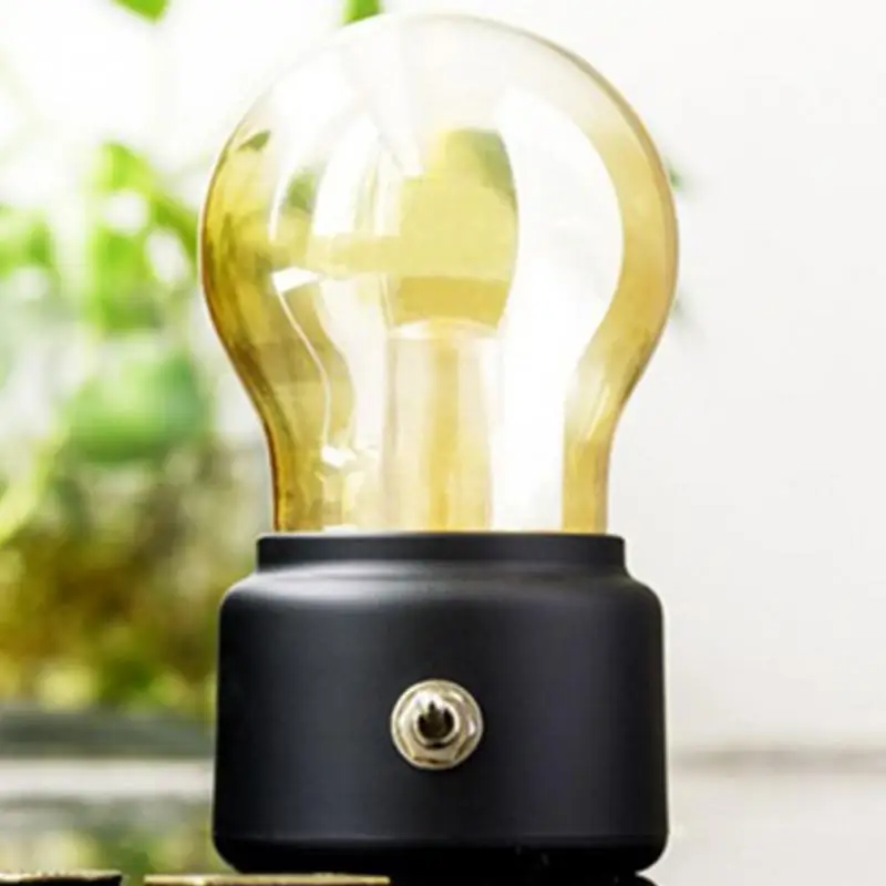 Винтажная лампа ночник Ретро USB перезаряжаемая luces LED энергосберегающие лампы для