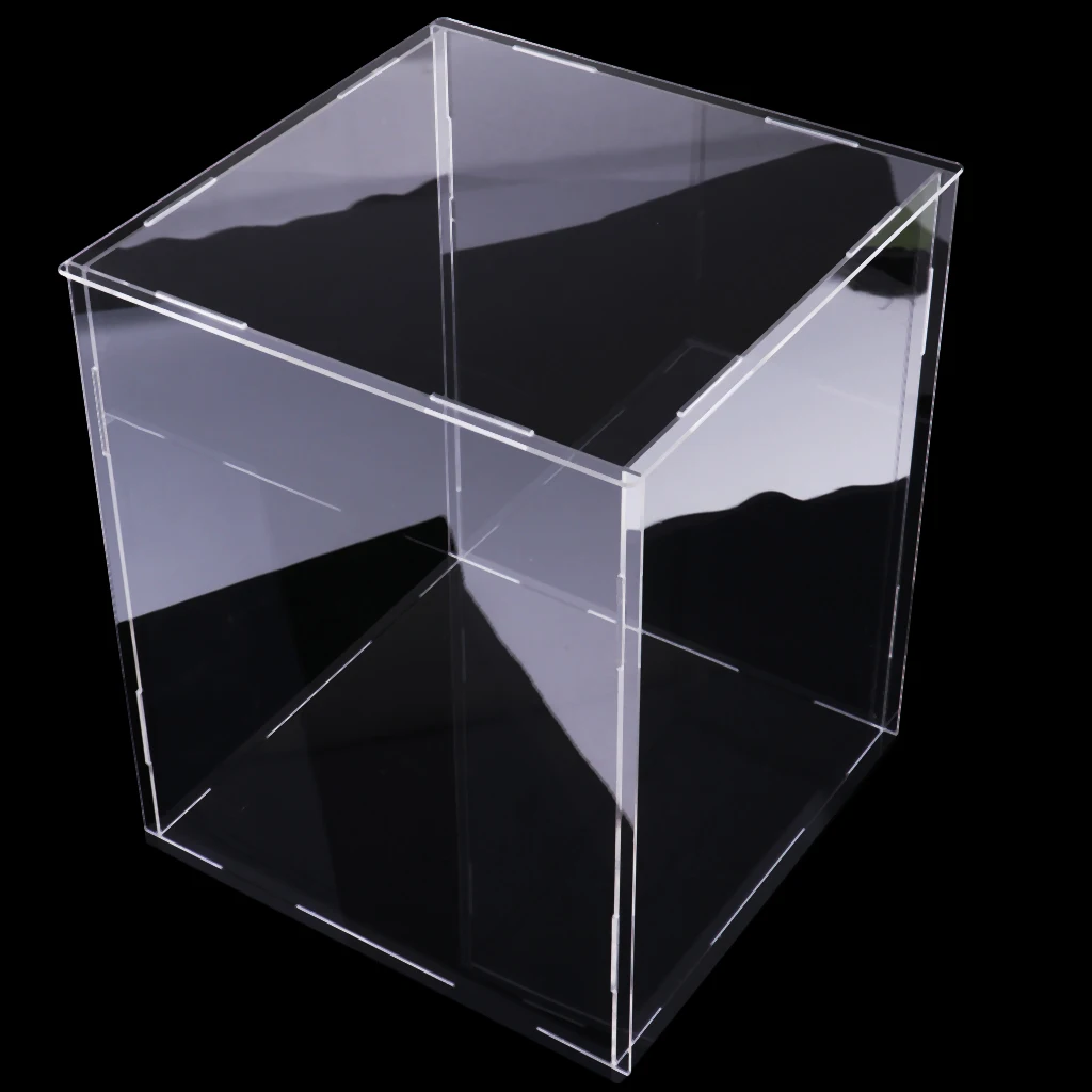 Прозрачный акриловый дисплей для ювелирных изделий чехол пылезащитный поддон