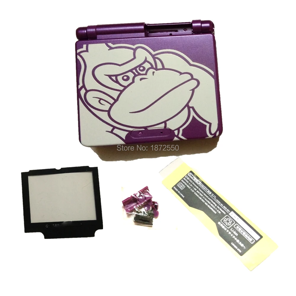Новое поступление kingkong мультфильм Shll 3 цвета для GameboyAdvance SP GBO DMG ремонт игровой