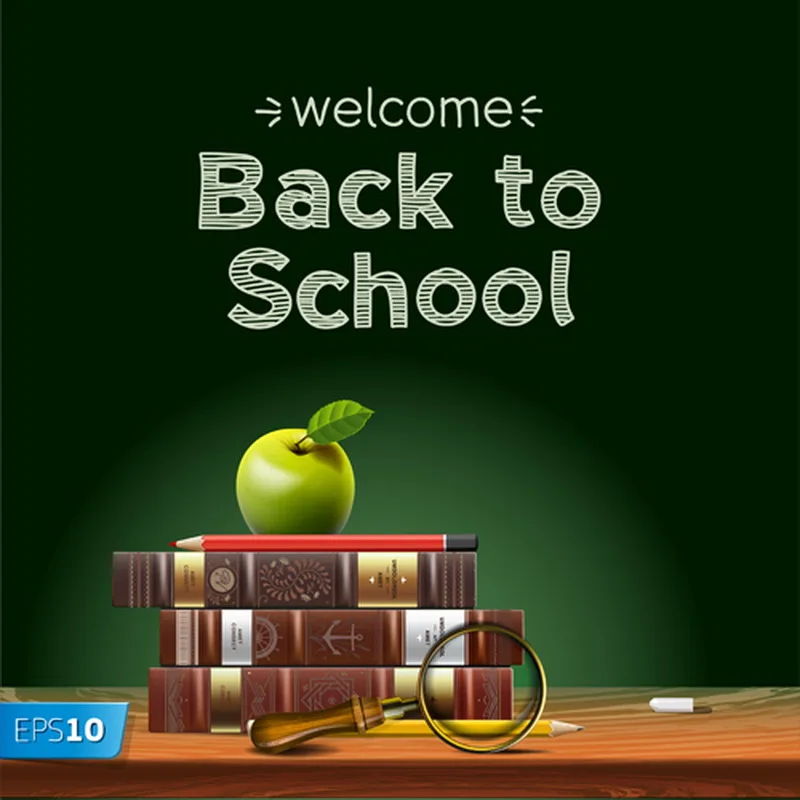 HUAYI назад в школу фоны темно-зеленые для фотостудии детские фото художественный