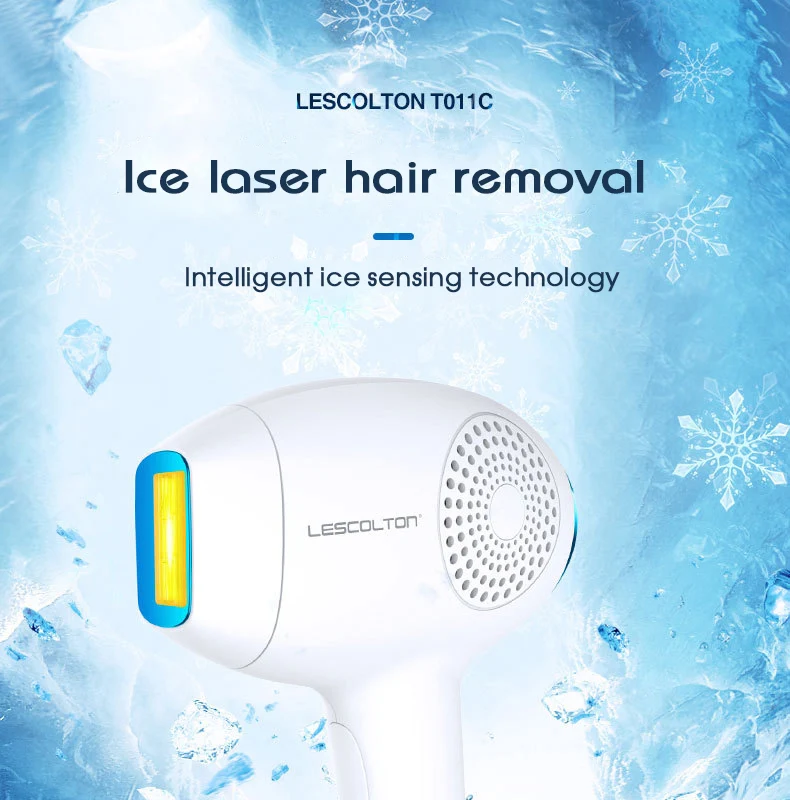 Lescolton ICE Cool 3 в 1 лазерная эпиляция машина для постоянного Бикини тела подмышек лазерный эпилятор Bikuni триммер Фотоэпилятор