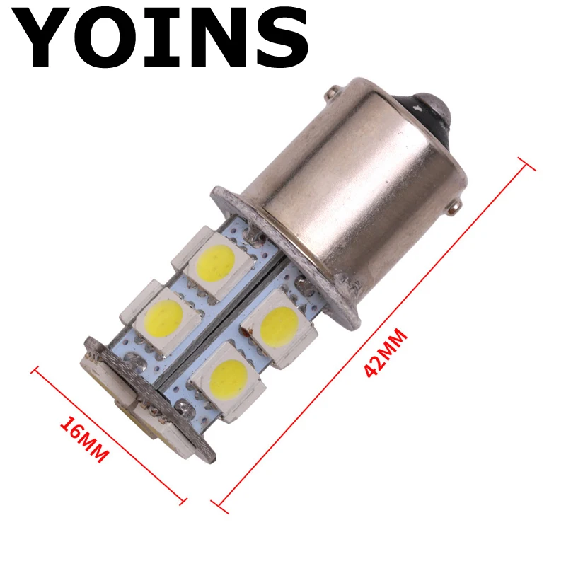 5050 светодиодный 1156 BA15S P21W 13 SMD Стояночный тормоз задние фары авто шарик автомобиля