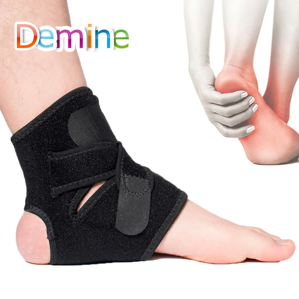 

1 Pcs Elastic Foot Pad for Ankle Heel Buffer Bandage Free Adjustment Sprain Protection Support Sport Fitness Band Brace Inserts