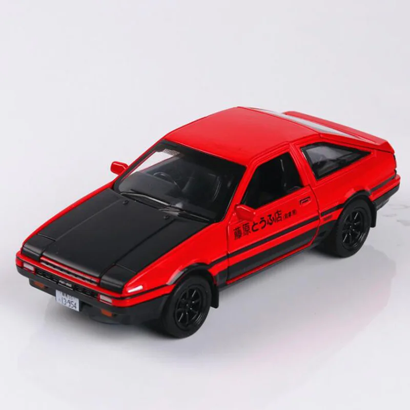 blackred 15 см 1:32 металлическое ведро сплав классические Initial D Япония AE86 Классический Авто модель оттягивающаяся назад Модель литые автомобили игрушки F - Цвет: blackred