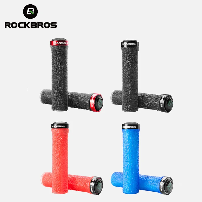 ROCKBROS велосипедные ручки MTB руль BMX запираемые противоскользящие противоударные