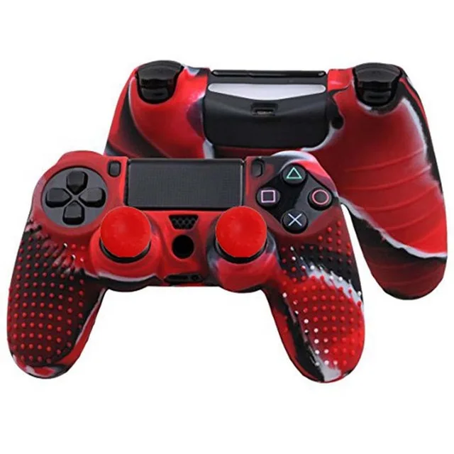 100 шт. новый стиль Противоскользящий силиконовый мягкий чехол для Sony PlayStation 4 PS4 DS4
