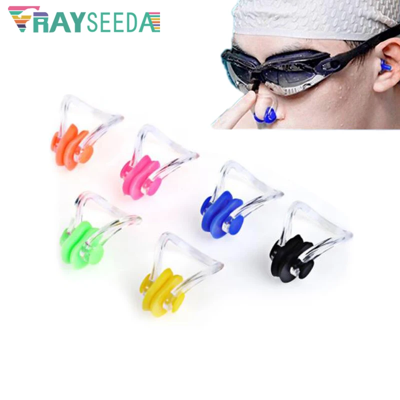 

100pcs/ lot Kids Soft Silicone Swimming Nose Clip Children Adults Learn Swimming Diving Surfing Nose Clips Swim Pool Accessories