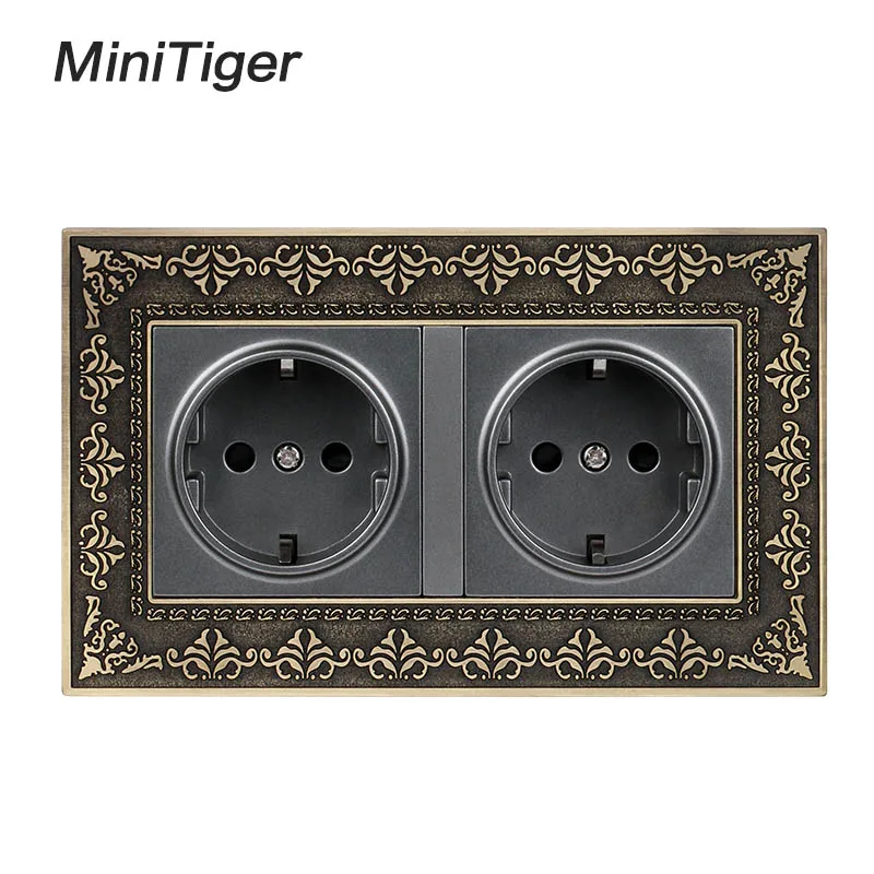 Minitiger 16A Россия Испания двойная фотография тиснение 4D ретро цинковый сплав