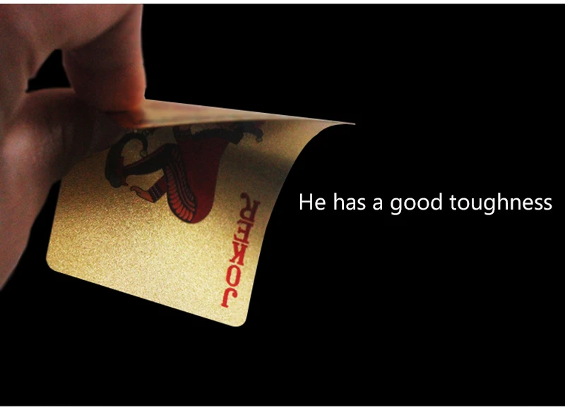 Набор для покера с золотой фотофольгой Волшебная карта пластиковая Фольга