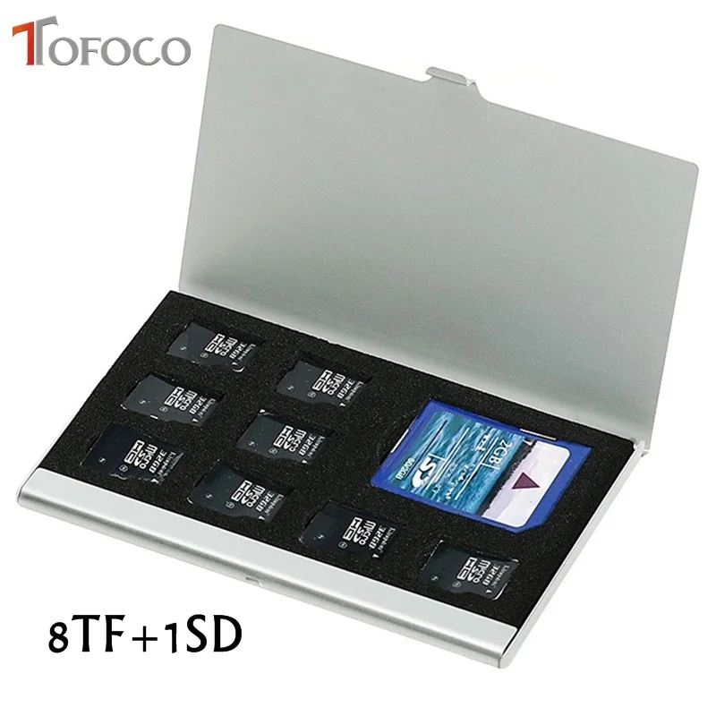Высокое качество 8 в 1 портативный алюминиевый Micro для TF SD SDHC TF MS чехол для хранения карт памяти защитный держатель аксессуары для sim-карт