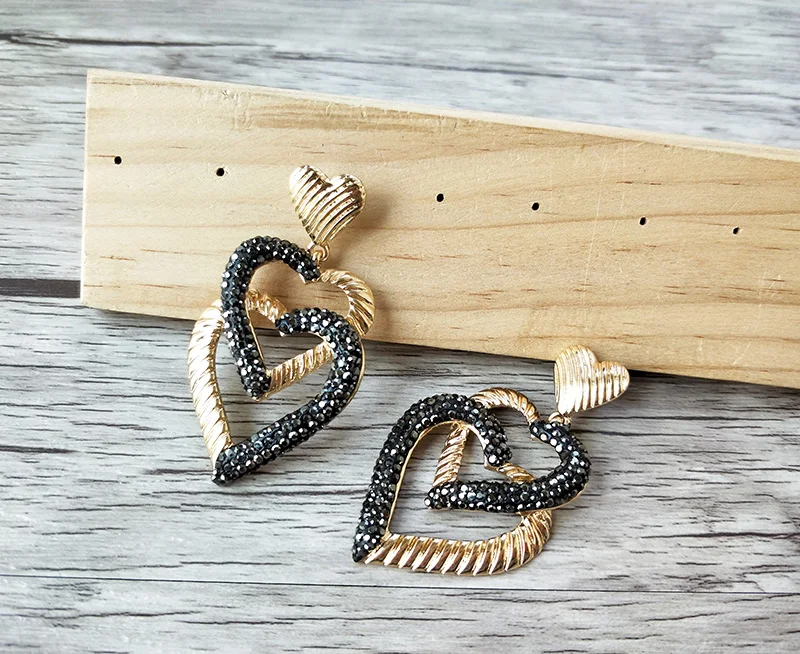 5 пар ювелирные изделия ручной работы с кристаллами циркония серьги-подвески в