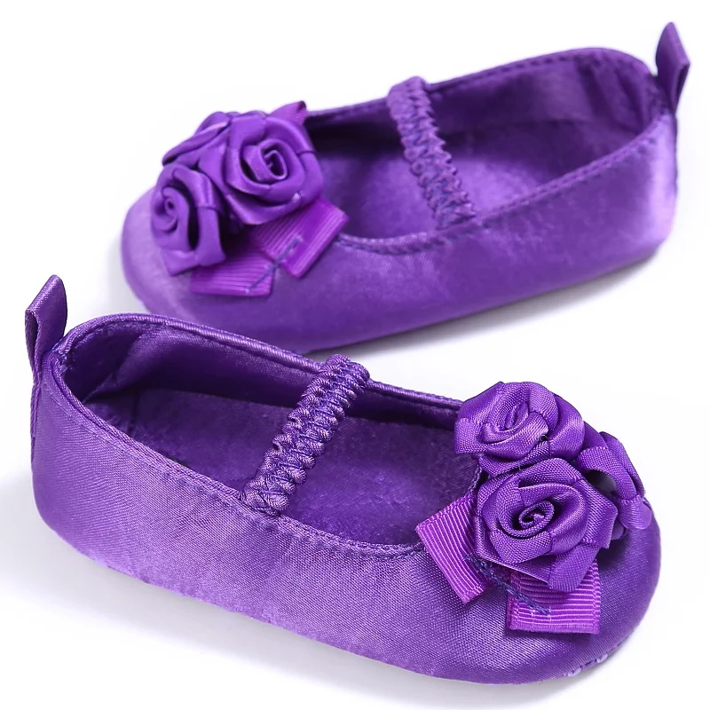 2018 с цветочным принтом украшением Обувь плоской подошвой для девочек Ремешок на