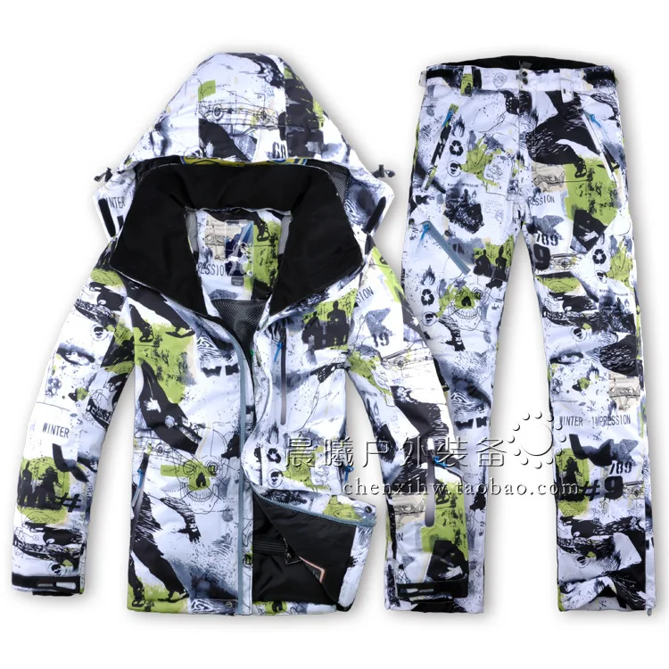 Бесплатная доставка зимние мужские лыжные костюмы куртка и штаны