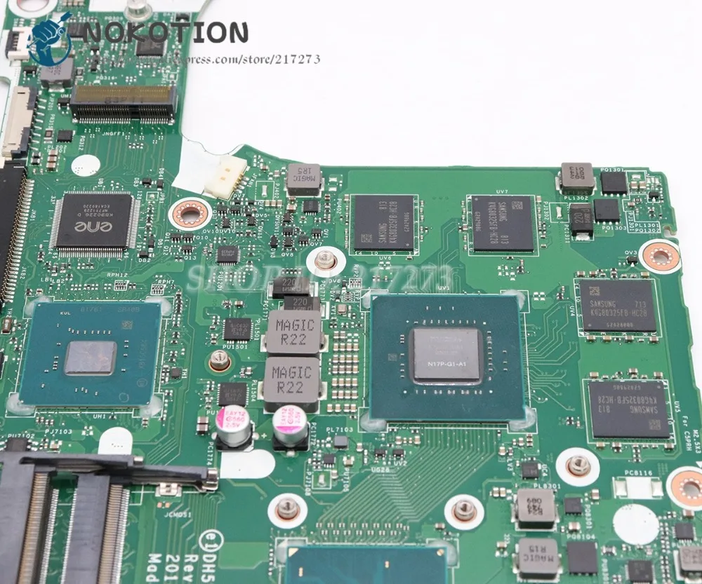 NOKOTION DH5VF LA-F952P основная плата для acer AN515-52 AN515 материнская плата для ноутбука HD630+ GTX 1050 Ti SR3YY I7-8750H процессор