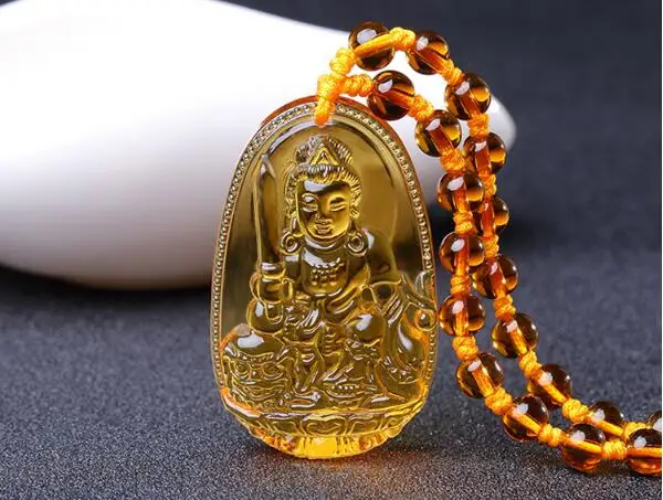 

Drop Shipping Yellow JadePendants Buddha Necklace Pendant Lucky Pendants Buddha Pendant