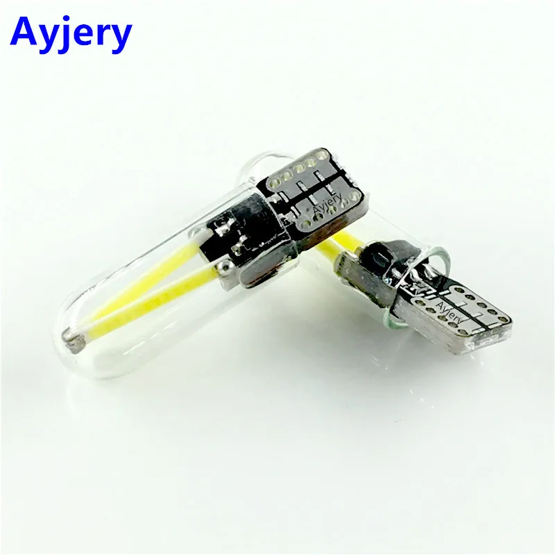 

AYJERY 30 PCS T10 194 168 W5W Led COB 30 SMD Glass Shell Interior Bulbs Clearance Lights White Door Wege Light 12V DC Car Light