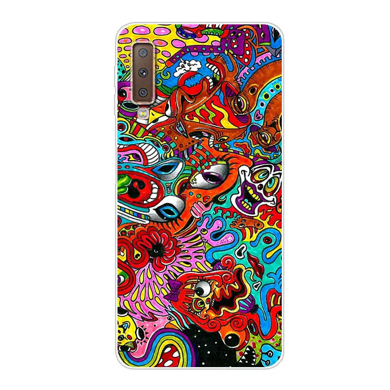 Чехол для Samsung Galaxy A7 2018 силиконовый чехол из ТПУ телефона A750F A750 SM A 7 A72018 мягкий 6