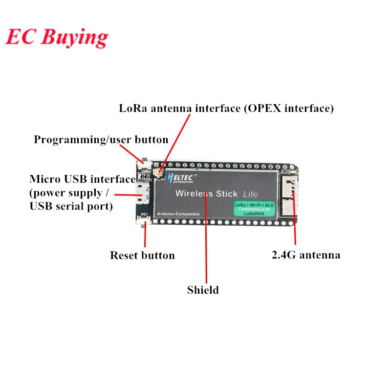 ESP32 SX1276 LoRa WIFI плата разработки беспроводного модуля LoRAWAN 433-470 МГц 868-915 с антенной
