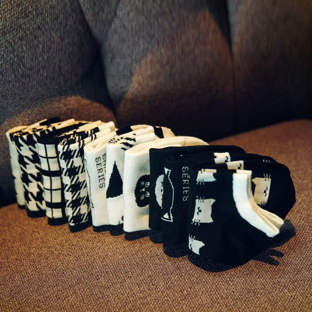 

cute harajuku print cat socks women summer korean animal funny cute High Low Cut ankle sock happy candy color sock
