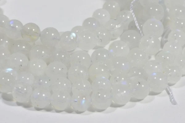 Очаровательные Круглые белые бусины Moonston диаметром 6 мм прибл.|moonstone beads|beads beadswhite