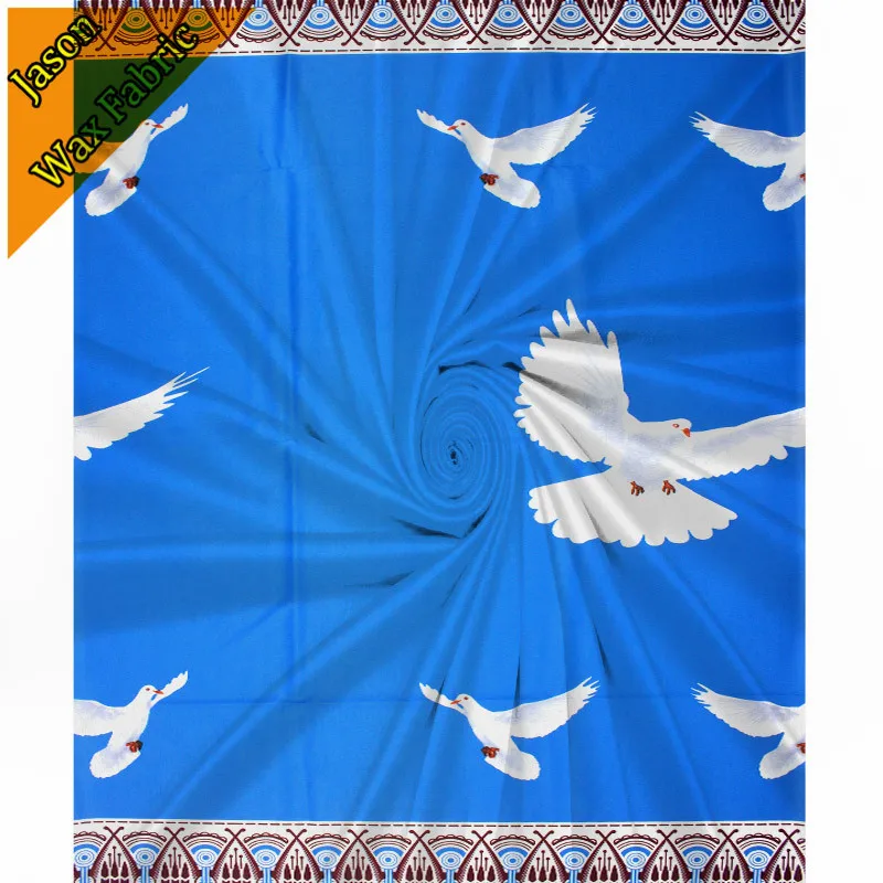 Новое поступление синий цвет Анкара африканском стиле audel ткани 2 ярдов шифон + 4
