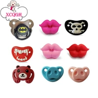 xcqgh silicone funny nipple dummy pacifier baby soother joke prank toddler pacy orthodontic nipples teether baby pacifier care