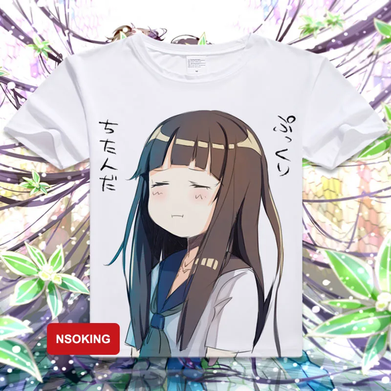 Футболка Hyouka аниме Chitanda Eru косплей футболки летние модные мужские женские