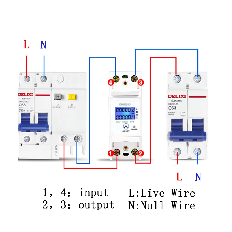 ЖК-дисплей подсветка 5-80A AC 220 V/230 V 50 HZ/60 Гц многофункциональный дисплей ленты ясно нулю Электрический счетчик энергии Мощность метр ваттметр