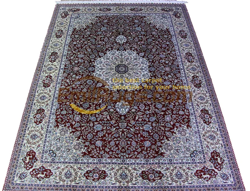 Goede Wol Of Zijde Perzische Handgemaakte Gehaakte Antiek Decor Voor Woonkamer Wol Breien Tapijten Folk Art Tapijt