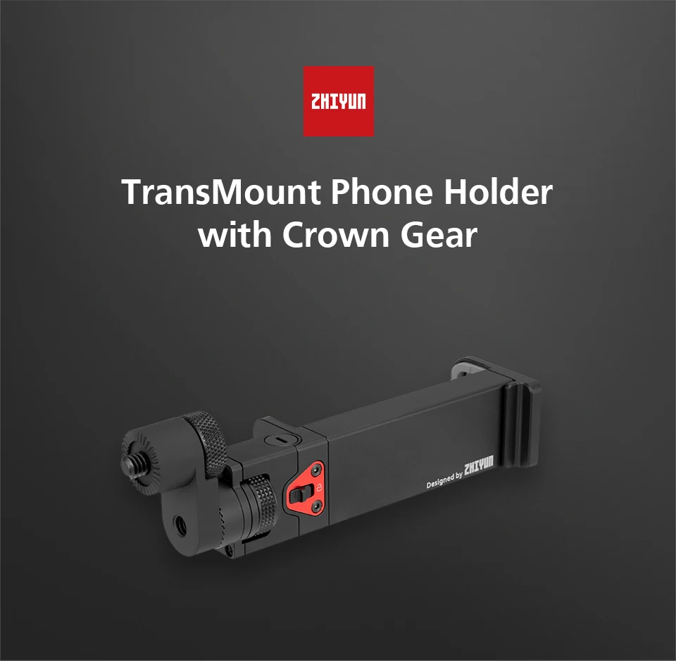 ZHIYUN официальный карданный Ручной Стабилизатор зажим держатель телефона с короной шестерни для Weebill Lab/Crane 3 лабораторный стабилизатор аксессуары