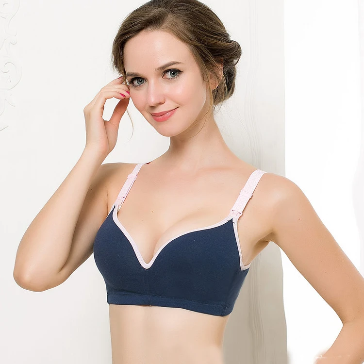 Бюстгальтер пуш ап хлопковый для кормящих матерей пикантное Нижнее Белье