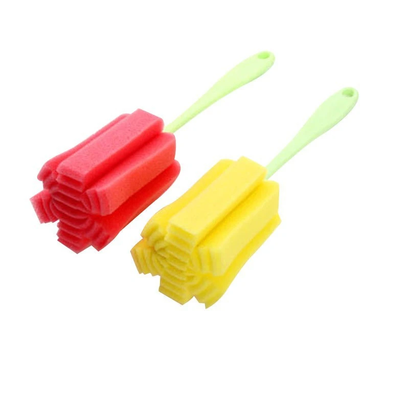 Creativ длинная ручка щетка губка для чашек Очиститель Щетка Для Чистки бутылки