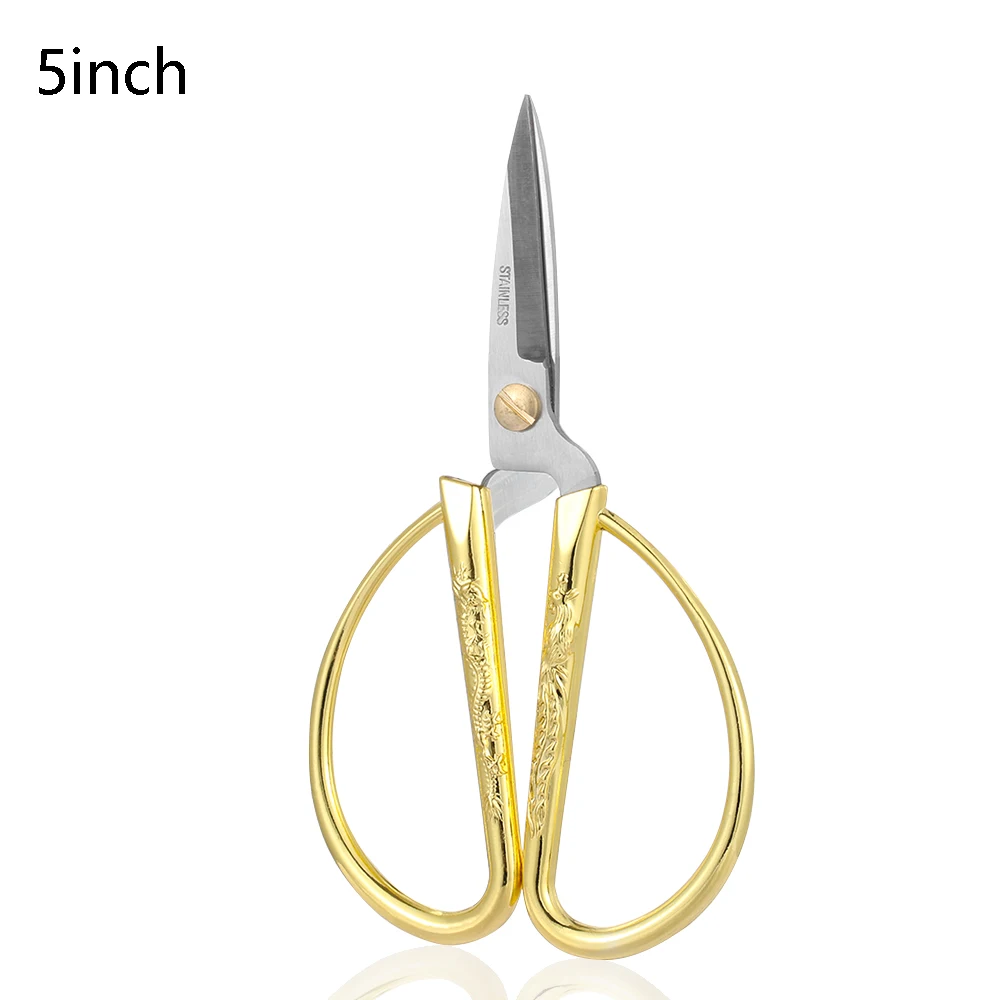 5inch Красивый резак для ткани из нержавеющей стали Феникс портной ножницы швейные ножницы ремесло винтажные кусачки ножница для вышивки - Цвет: 5inch