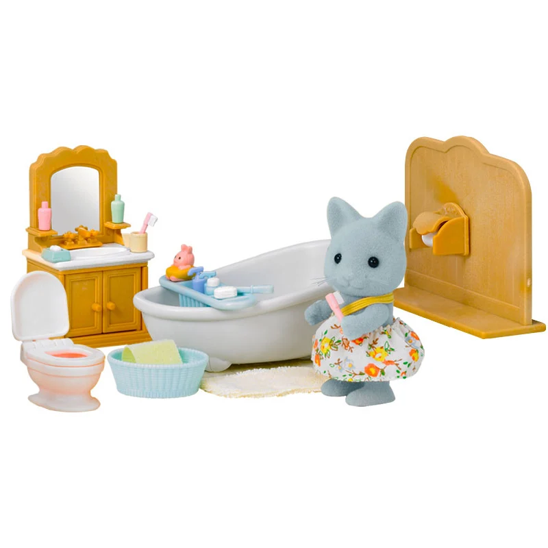 Sylvanian Family кукольный домик аксессуары для мебели ванная комната игровые сцены с