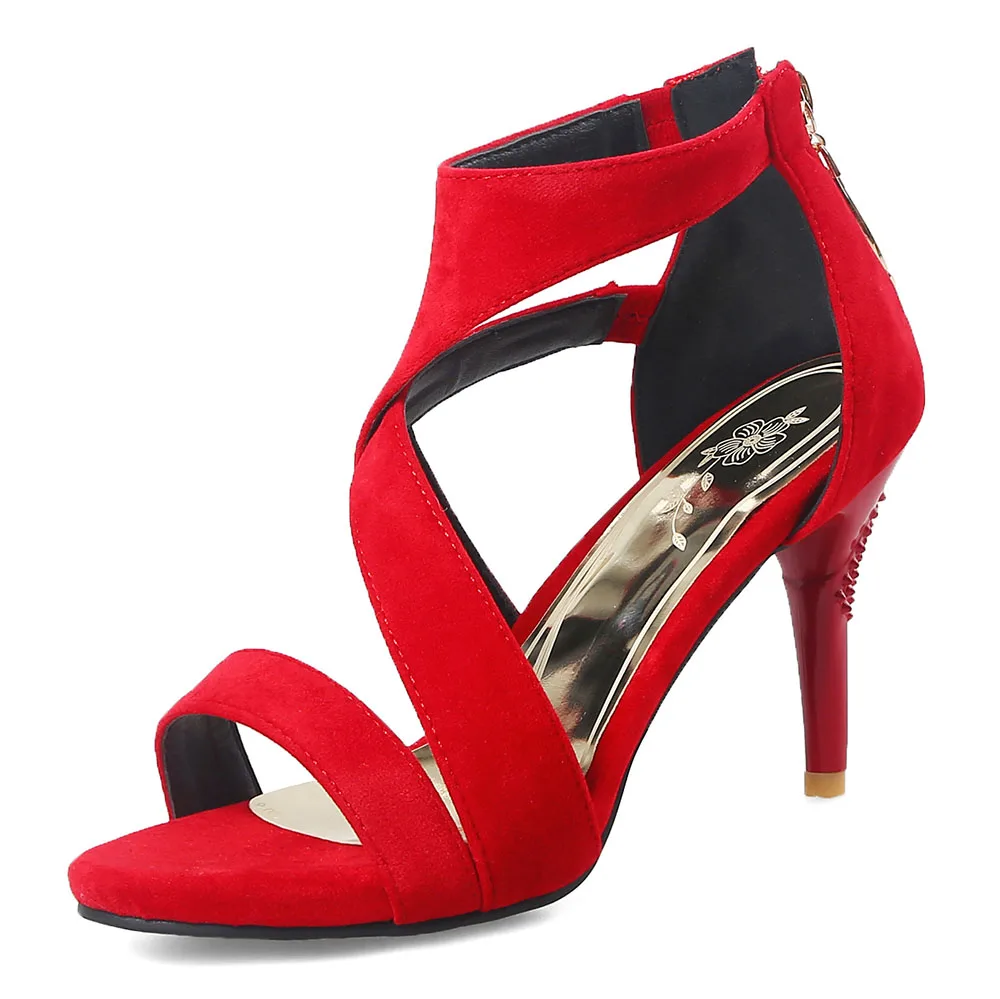 Обувь женские фиолетовые сандалии с ремешком на щиколотке летние Классические