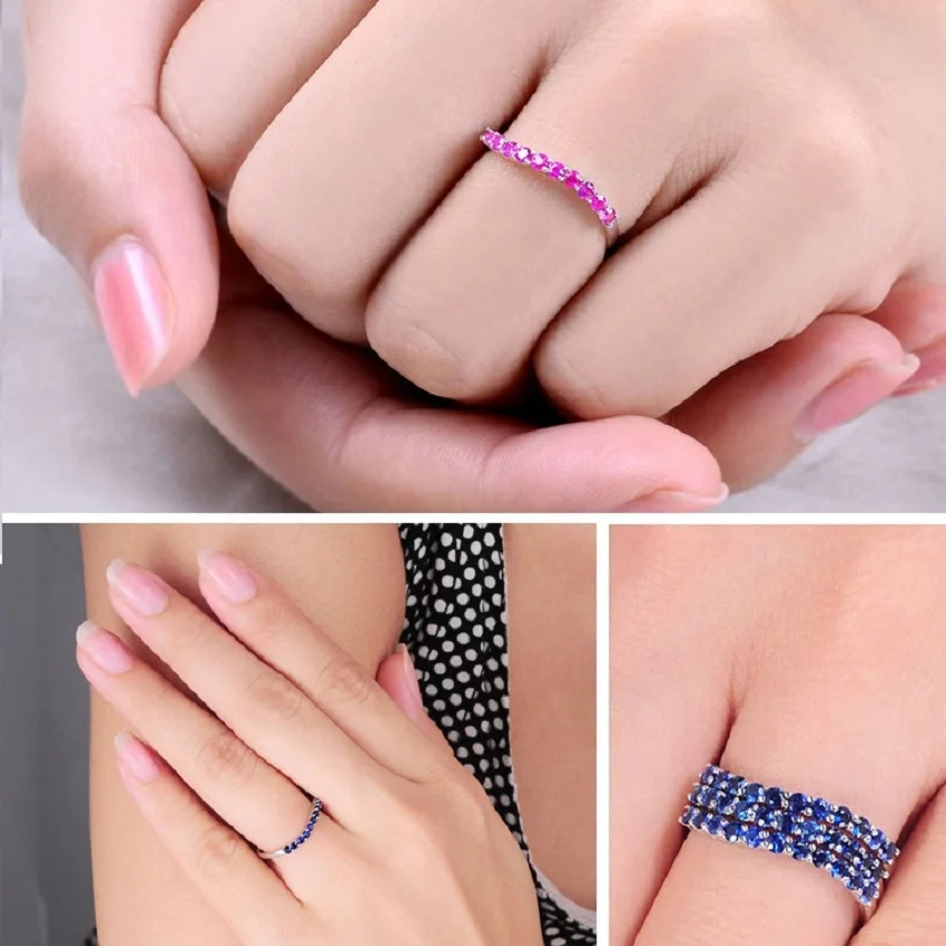 Uloveido бижутерия кольца для женщин Красочные обручальное кольцо Женщины Анель