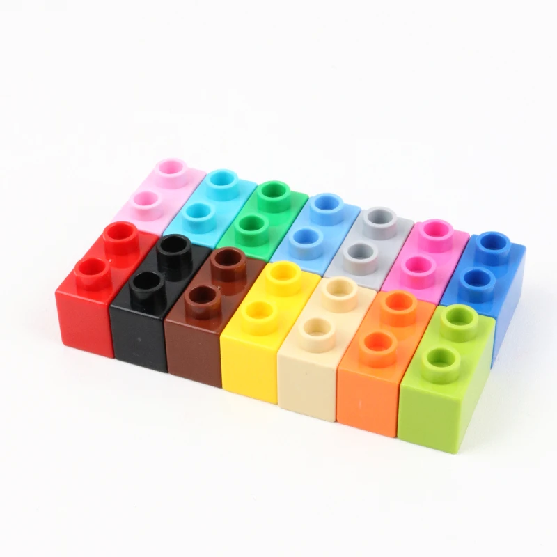 Одиночная Продажа Diy Большие размеры строительные блоки 1X2 толстые кирпичи часть