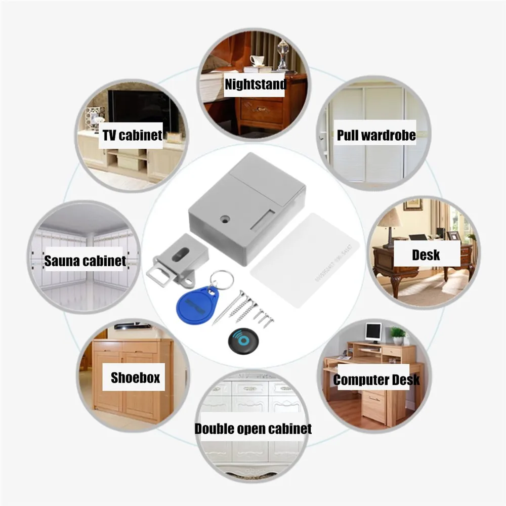 Электронный Невидимый замок RFID для шкафа с датчиком ИС|Электрический замок| |