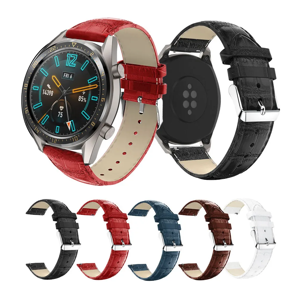 Для HUAWEI WATCH GT 46 мм Vigor модный стиль с узором крокодиловая кожа сменный Браслет