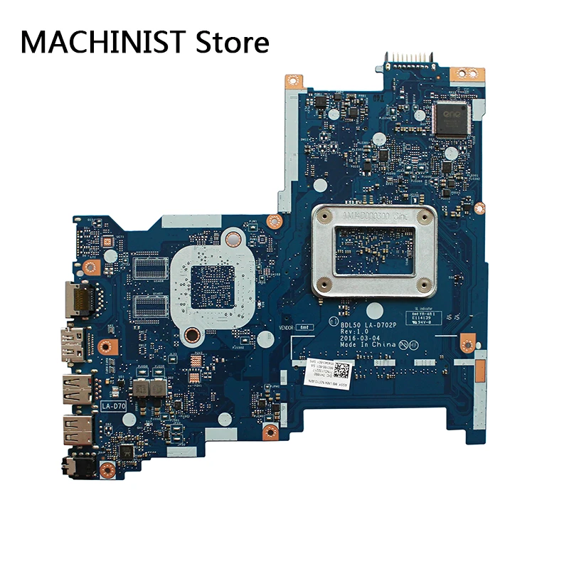 Оригинальная материнская плата для ноутбука HP 15 AY 250 G5 BDL50 LA D702P REV1.0 SR2KL N3710 860165 601