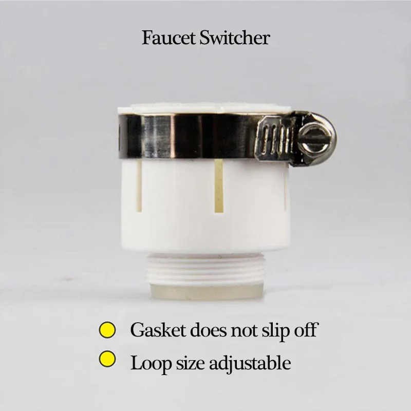 ZhangJi кран светодиодный носик bubbler шланг переключатель предотвращения утечки пластиковый резиновый винт Регулируемый калибр 15-22 мм кран адаптер