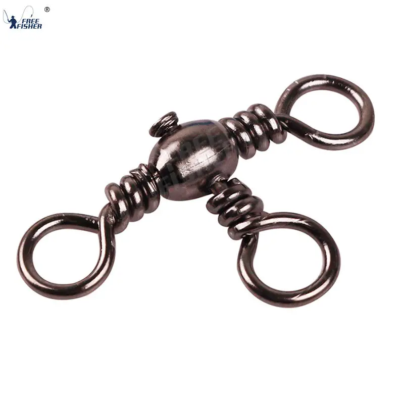 

Free Fisher 100pcs/set Fishing Swivel Solid Rings 4# Fishing Connector Fishing Lure Rings Accessories