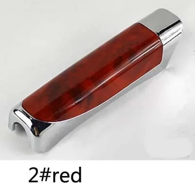 rete Universal Car Handbrake Grip Covers Sleeve Wood Texture ABS Plastic Plating Auto Interior Decor Cover Wh | Автомобили и