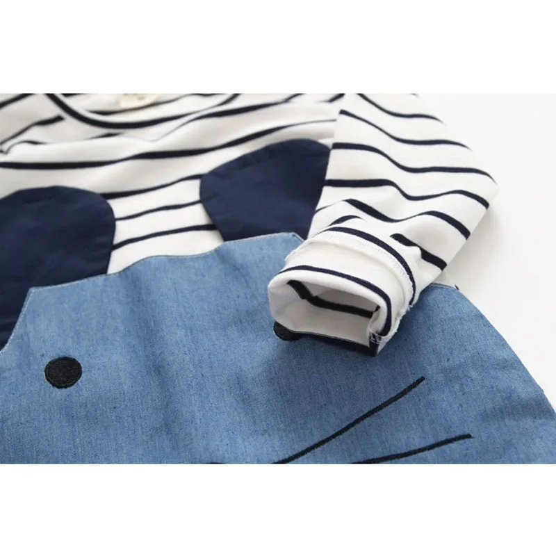 2018 полосатые лоскутные платья для девочек с персонажами из мультфильмов детская