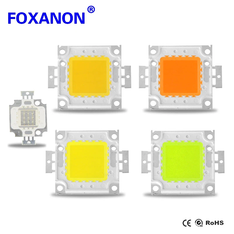 Foxanon 1 Вт 3 Светодиодный точечный светильник 10 20 30 50 100 Высокая мощность