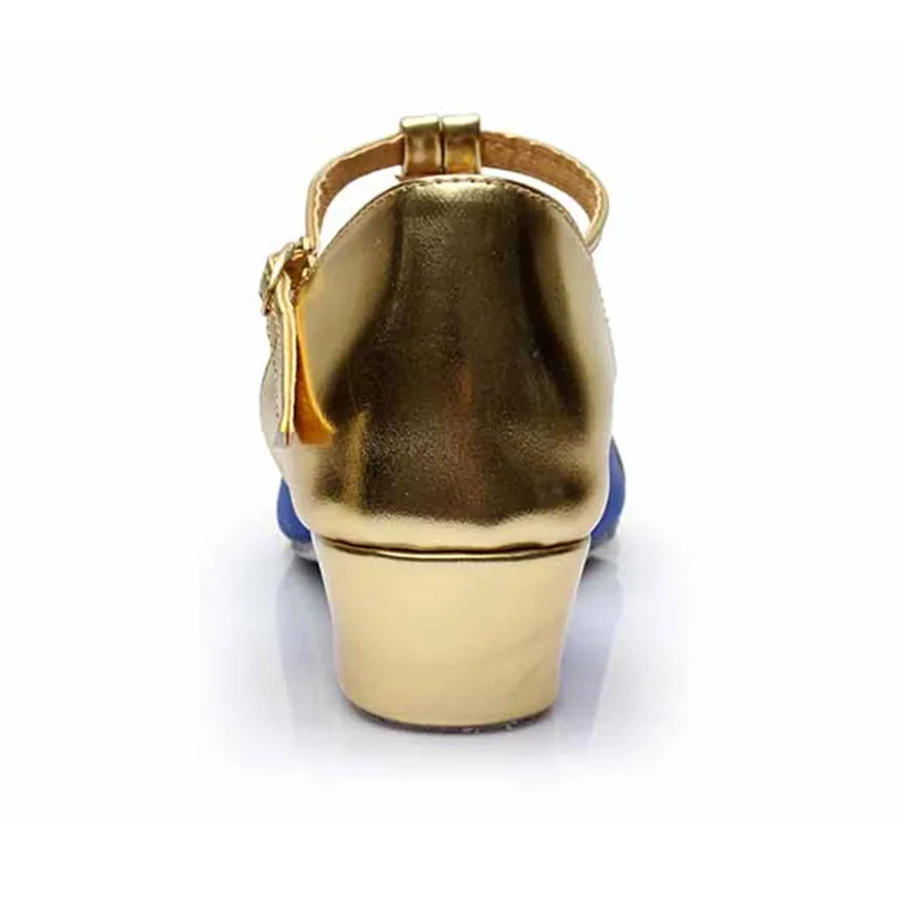 Профессиональные синие туфли для танго и латиноамериканских танцев женские