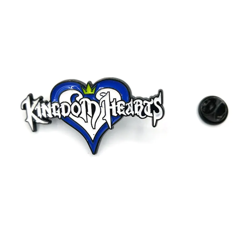 Женский и мужской рюкзак Kingdom hearts смешная эмалированная брошь в форме буквы 90s
