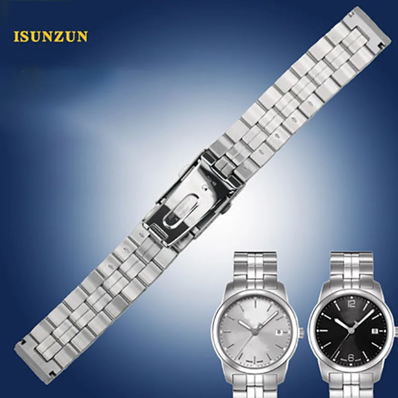 Ремешок ISUNZUN из нержавеющей стали высшего качества для мужских часов Tissot 1853 T049 19